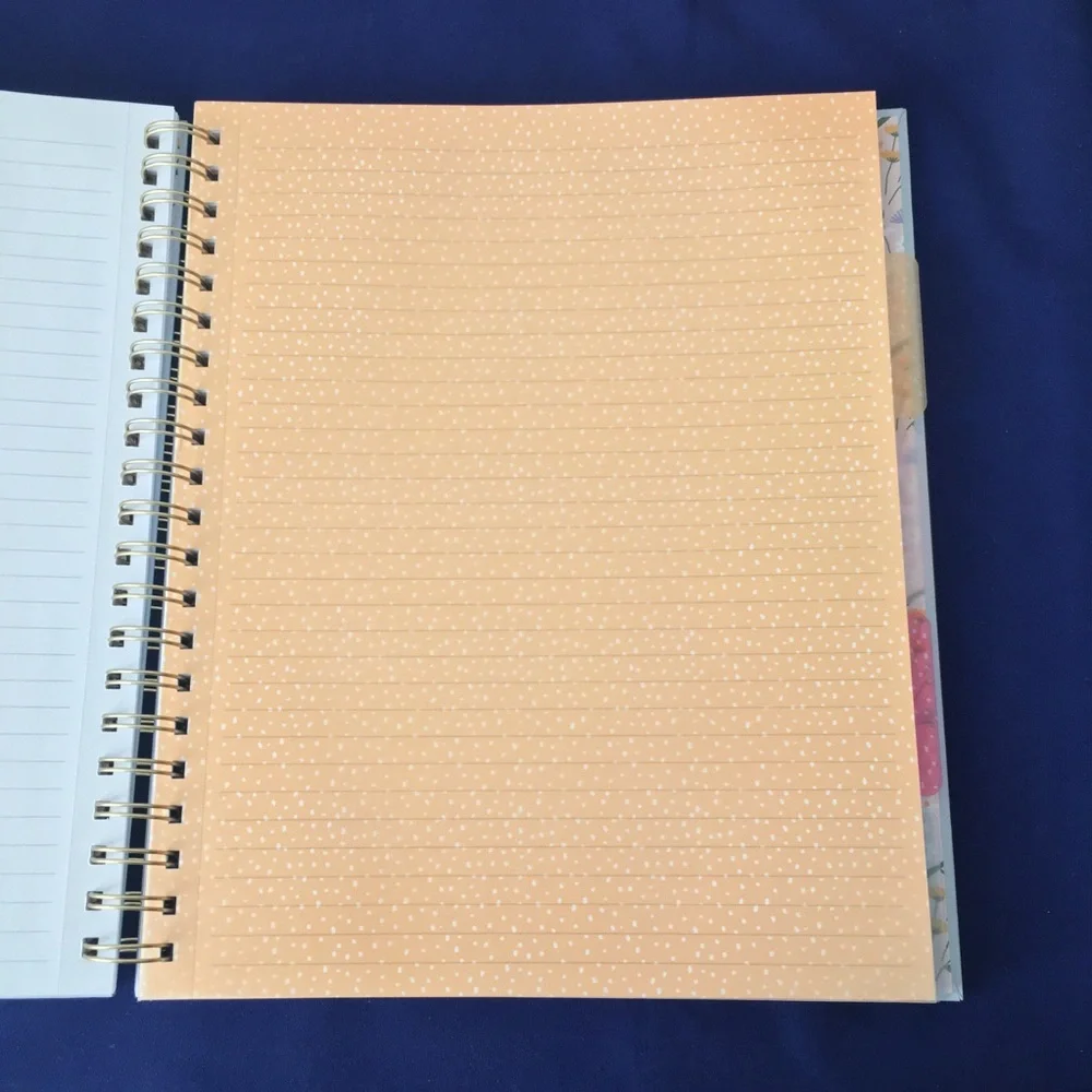 Flowers and Books Spiral Notebook
